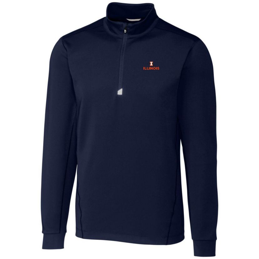 NCAA Illinois Fighting Illini Big & Tall Traverse Half-Zip Jacket