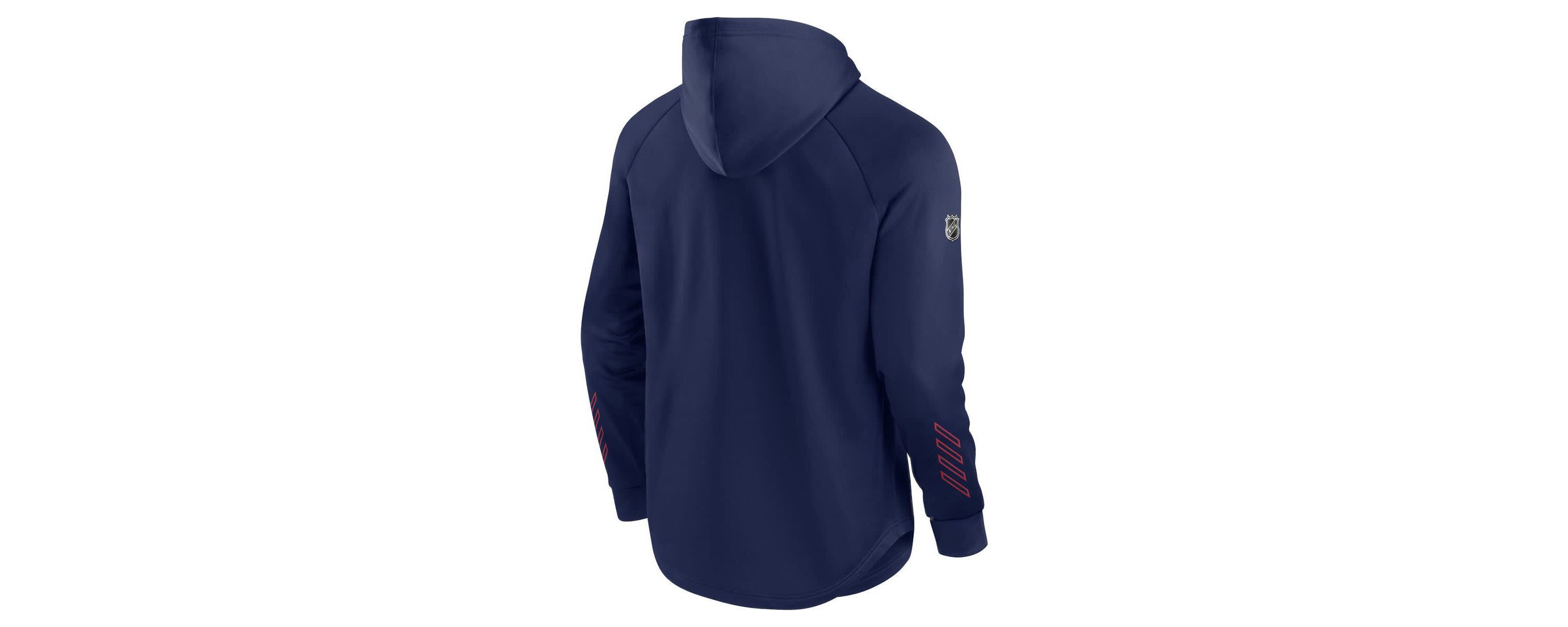 NHL Washington Capitals Authentic Pro Locker Room Raglan Pullover Hoodie
