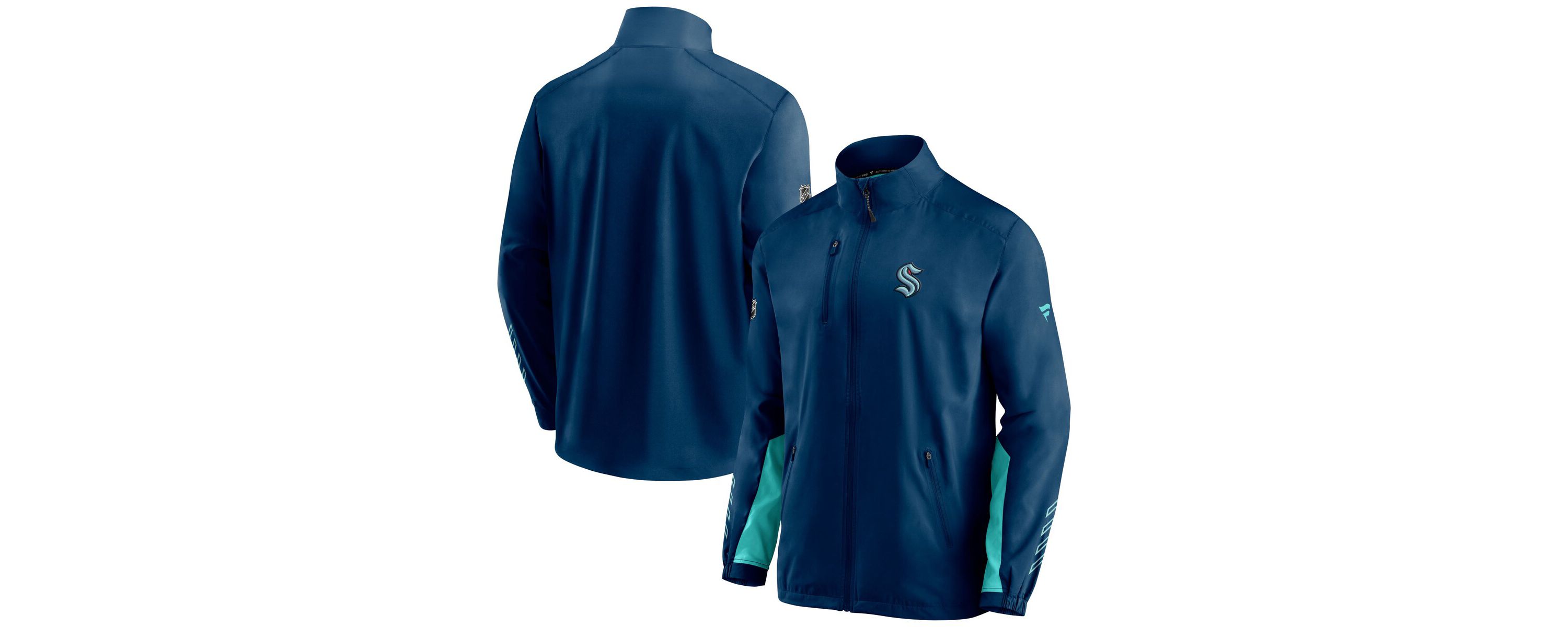 NHL Deep Sea Seattle Kraken Authentic Pro Locker Room Rinkside Full-Zip Jacket