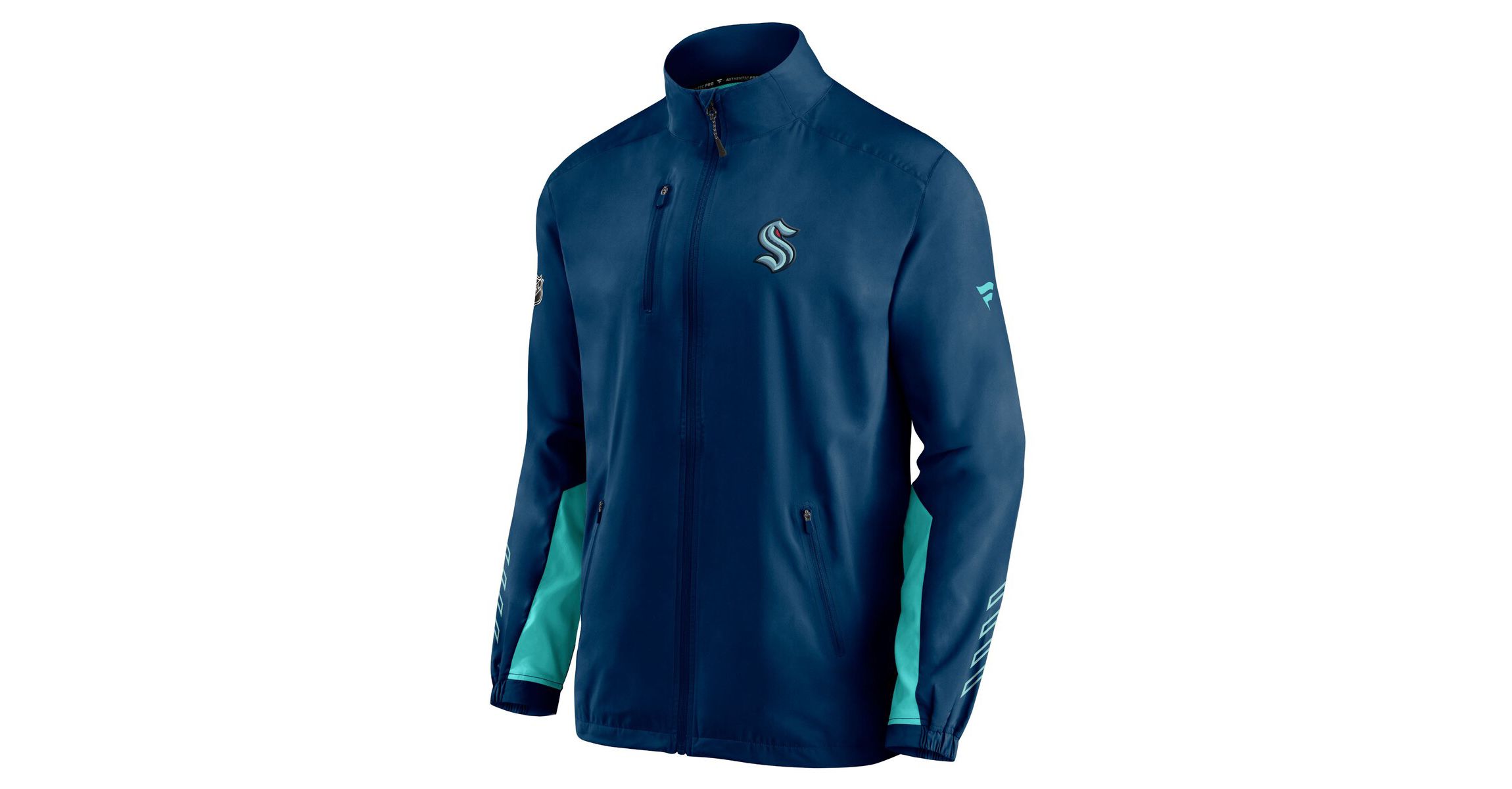 NHL Deep Sea Seattle Kraken Authentic Pro Locker Room Rinkside Full-Zip Jacket