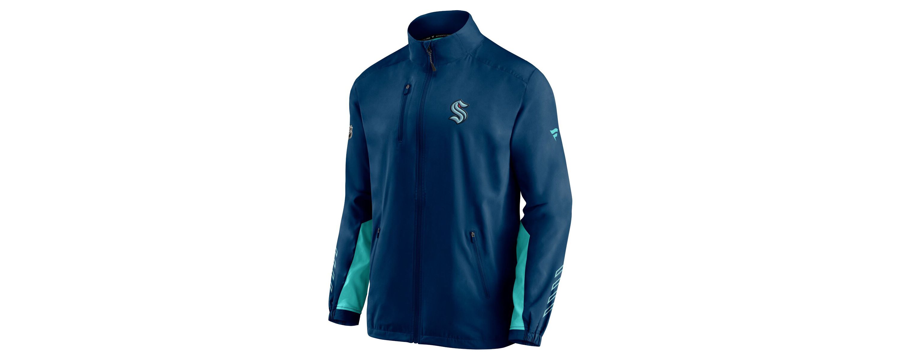 NHL Deep Sea Seattle Kraken Authentic Pro Locker Room Rinkside Full-Zip Jacket