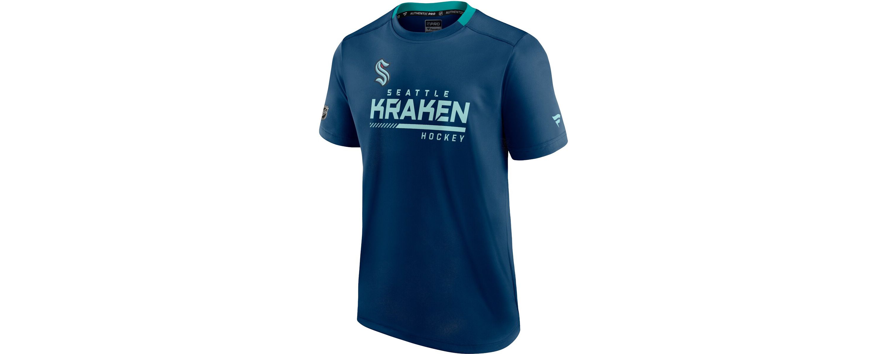 NHL Fanatics Deep Sea Seattle Kraken Authentic Pro Locker Room T-Shirt
