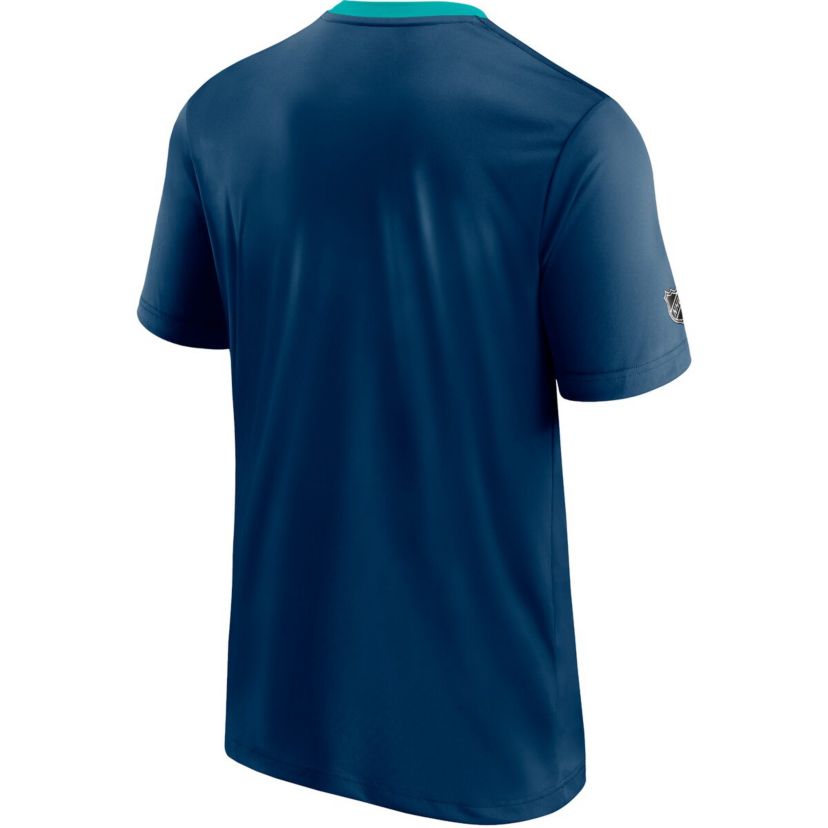NHL Fanatics Deep Sea Seattle Kraken Authentic Pro Locker Room T-Shirt