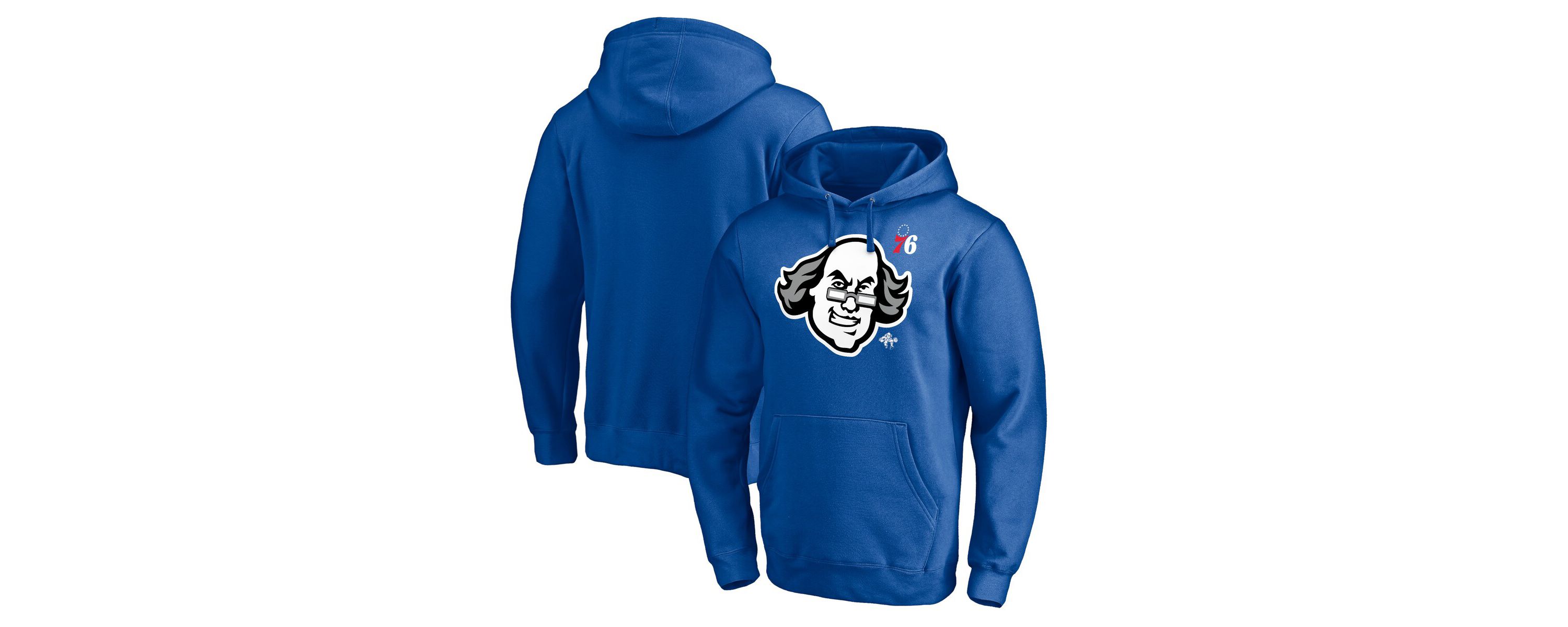 NBA Fanatics Philadelphia 76ers Up Hometown Collection Fitted Pullover Hoodie