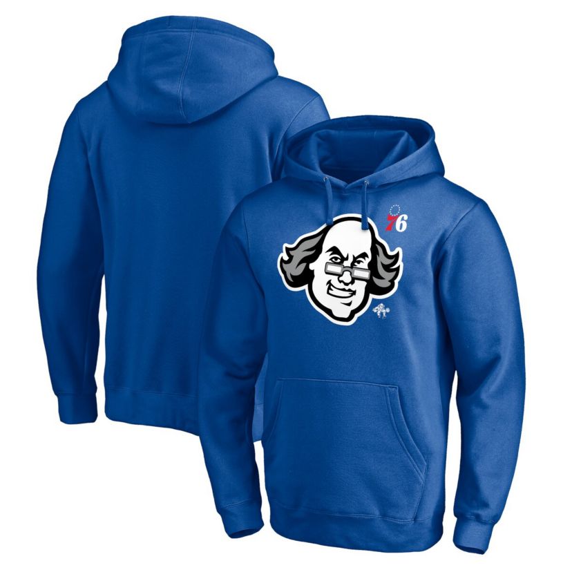 NBA Fanatics Philadelphia 76ers Up Hometown Collection Fitted Pullover Hoodie