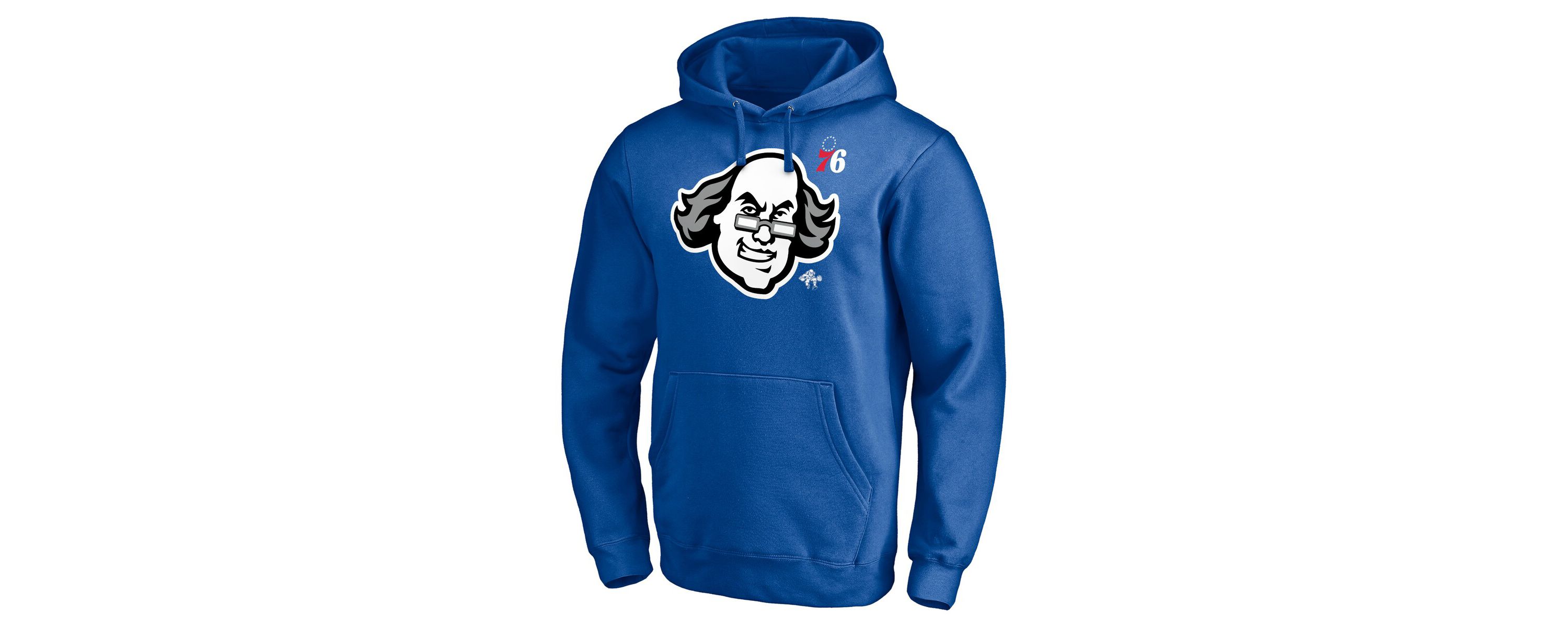 NBA Fanatics Philadelphia 76ers Up Hometown Collection Fitted Pullover Hoodie