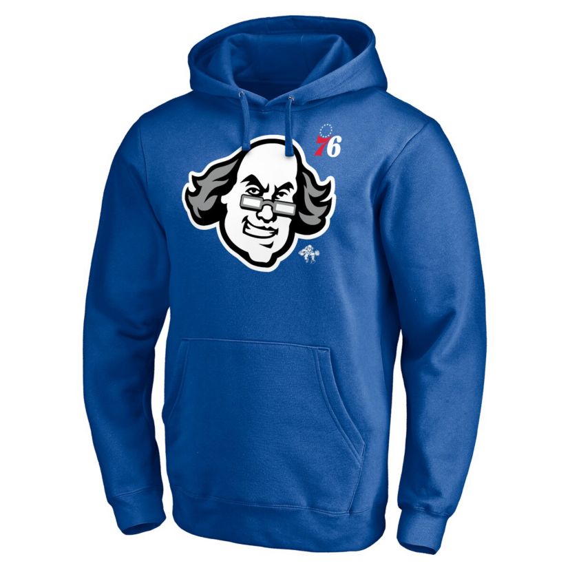 NBA Fanatics Philadelphia 76ers Up Hometown Collection Fitted Pullover Hoodie