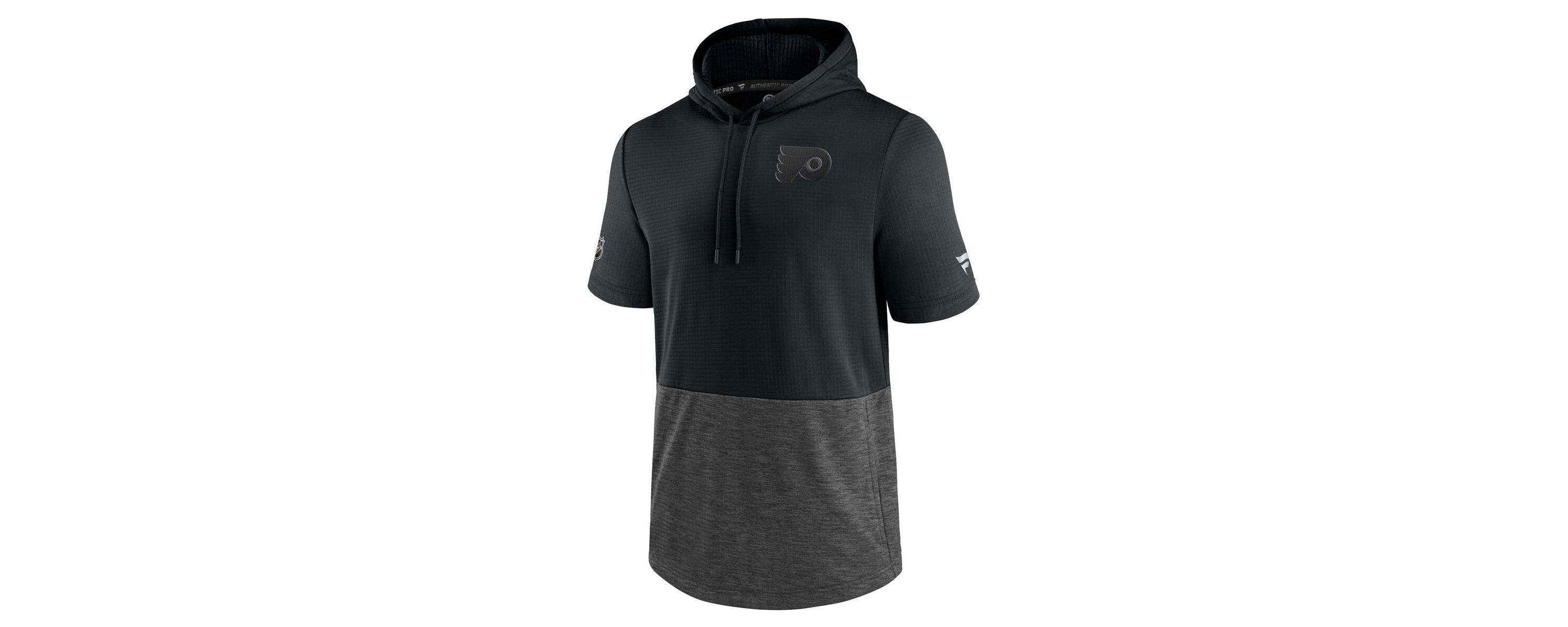 NHL Philadelphia Flyers Authentic Pro Travel and Training Short Sleeve Pullover Hoodie