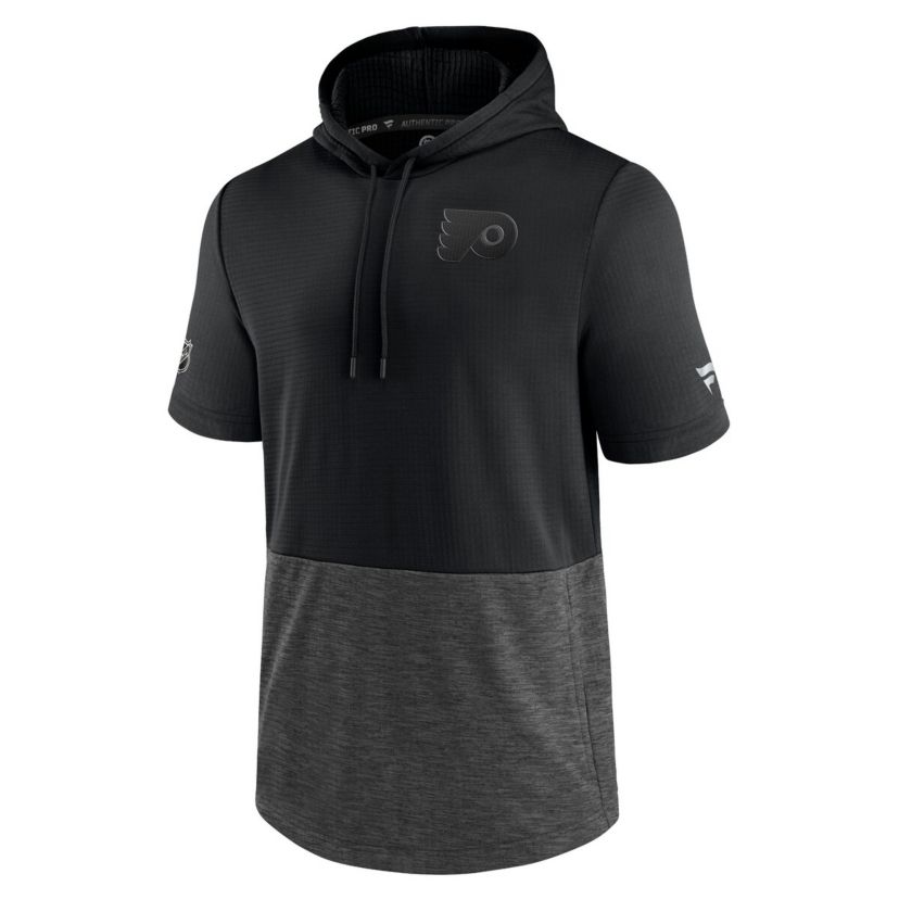NHL Philadelphia Flyers Authentic Pro Travel and Training Short Sleeve Pullover Hoodie