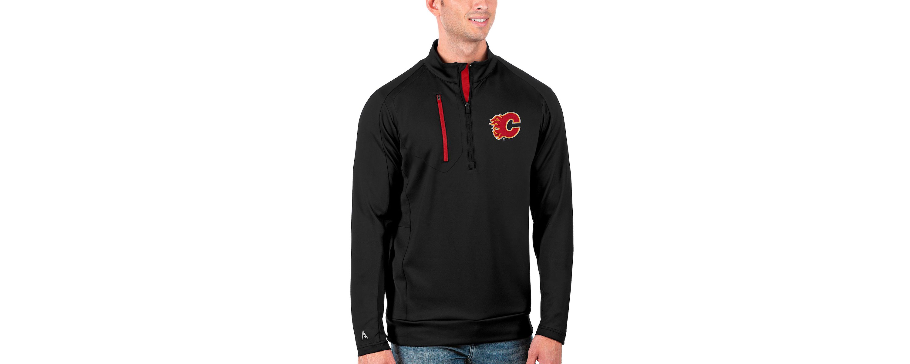 NHL Calgary Flames Generation Quarter-Zip Pullover Jacket