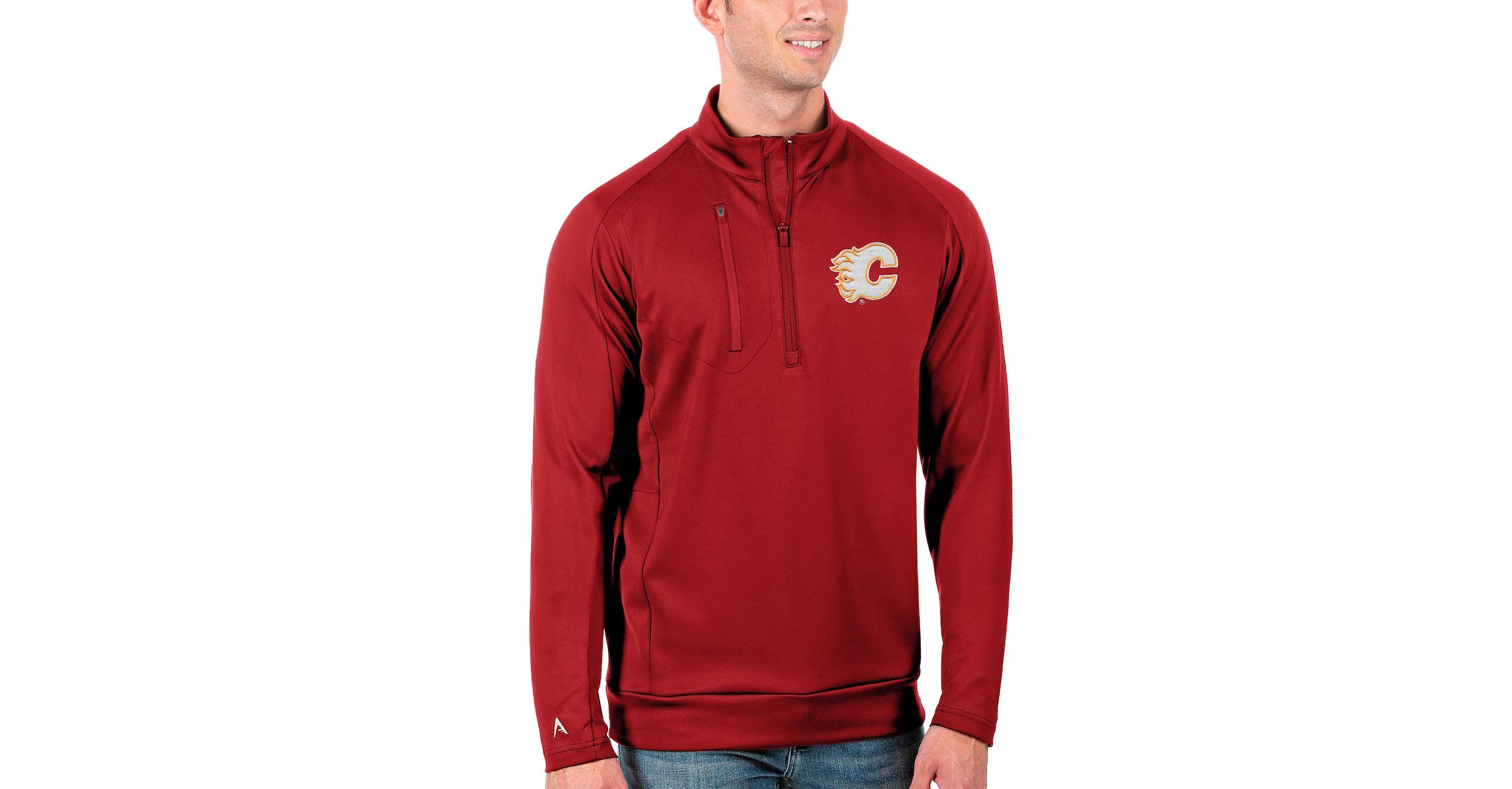 NHL Calgary Flames Generation Quarter-Zip Pullover Jacket
