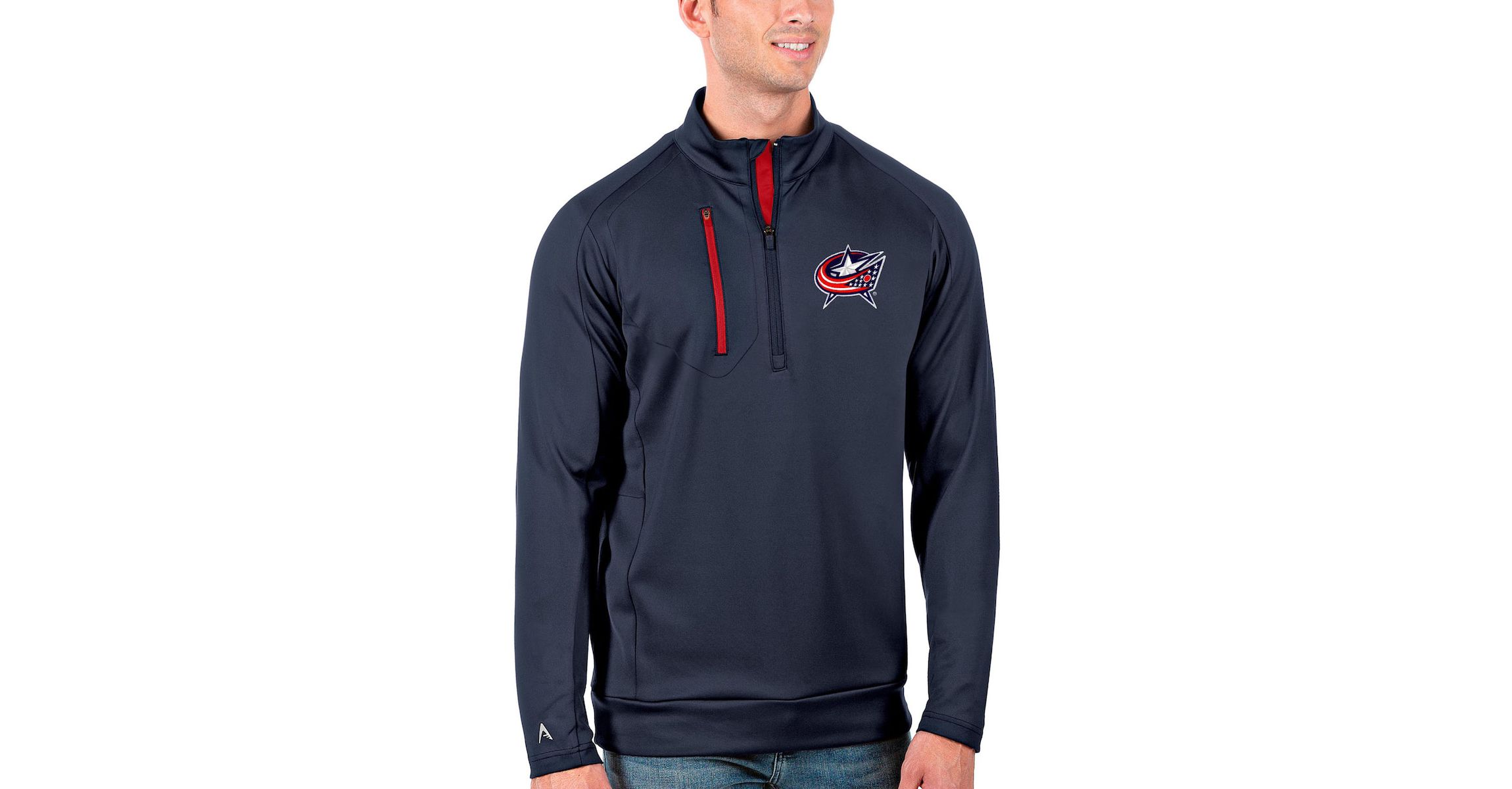 NHL Columbus Jackets Generation Quarter-Zip Pullover Jacket