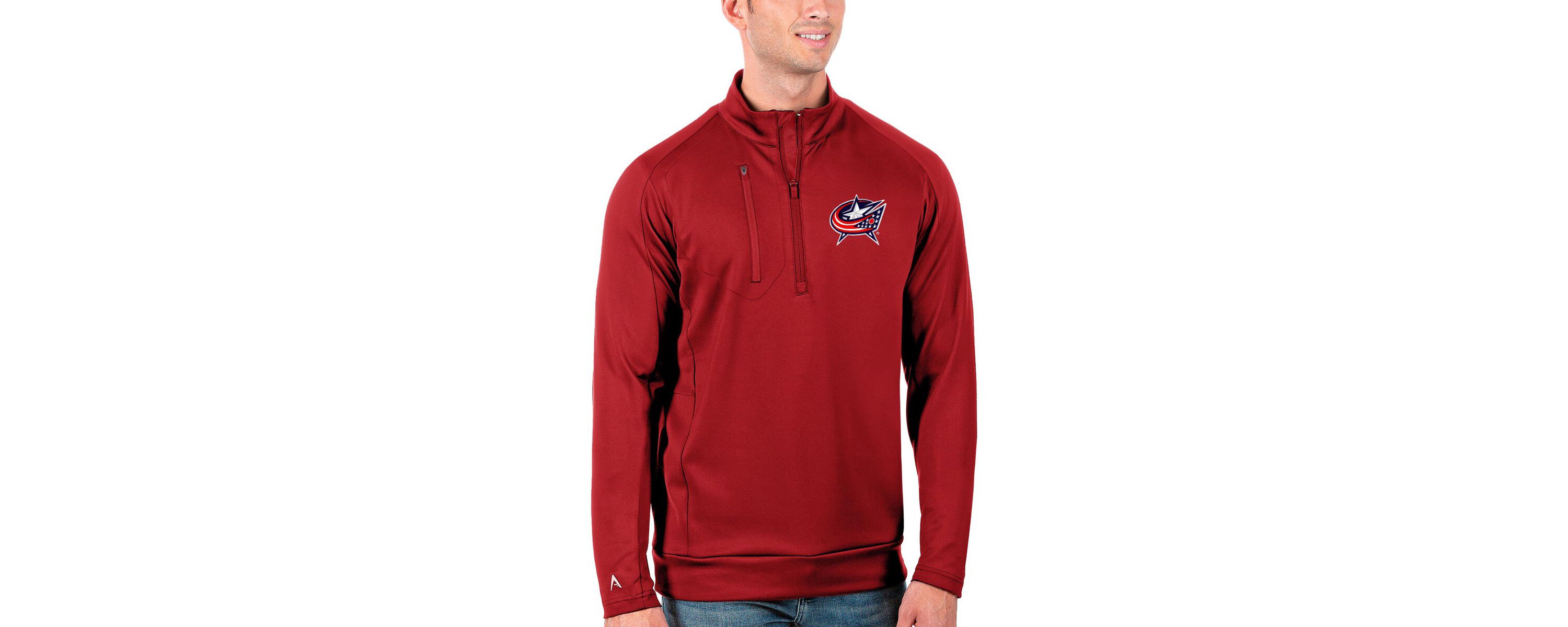 NHL Columbus Jackets Generation Quarter-Zip Pullover Jacket