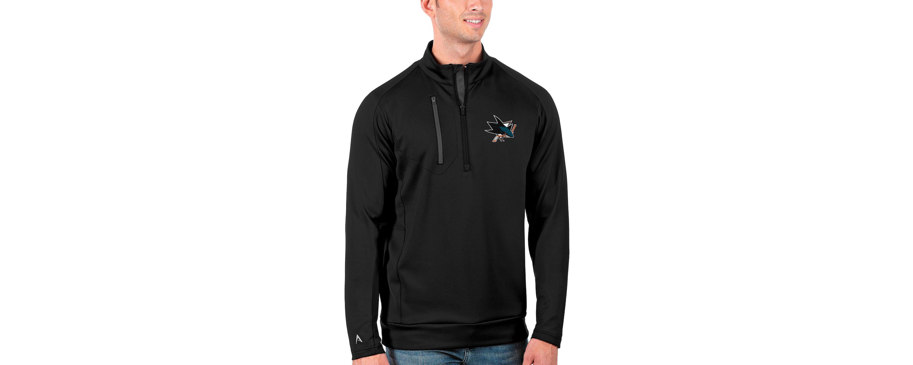 NHL San Jose Sharks Generation Quarter-Zip Pullover Jacket
