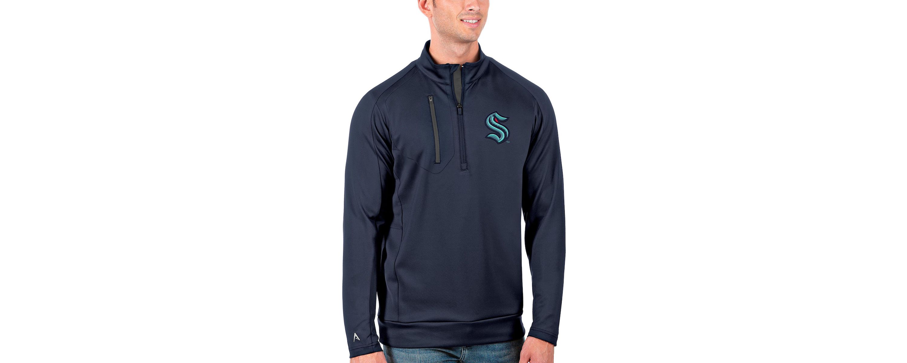 NHL Seattle Kraken Generation Quarter-Zip Pullover Jacket