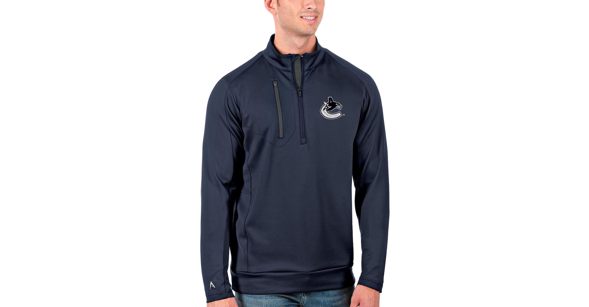 NHL Vancouver Canucks Generation Quarter-Zip Pullover Jacket