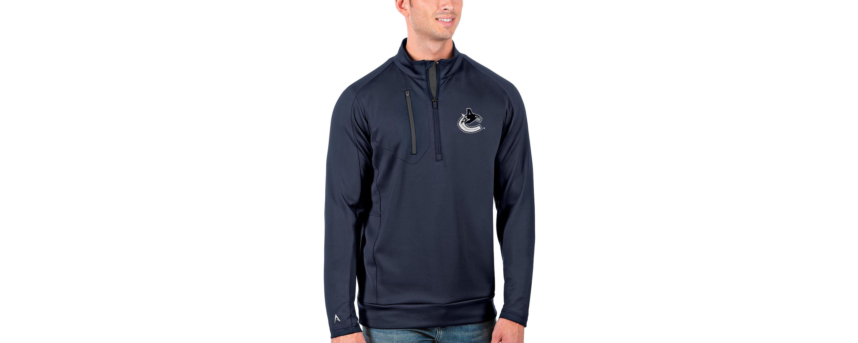 NHL Vancouver Canucks Generation Quarter-Zip Pullover Jacket