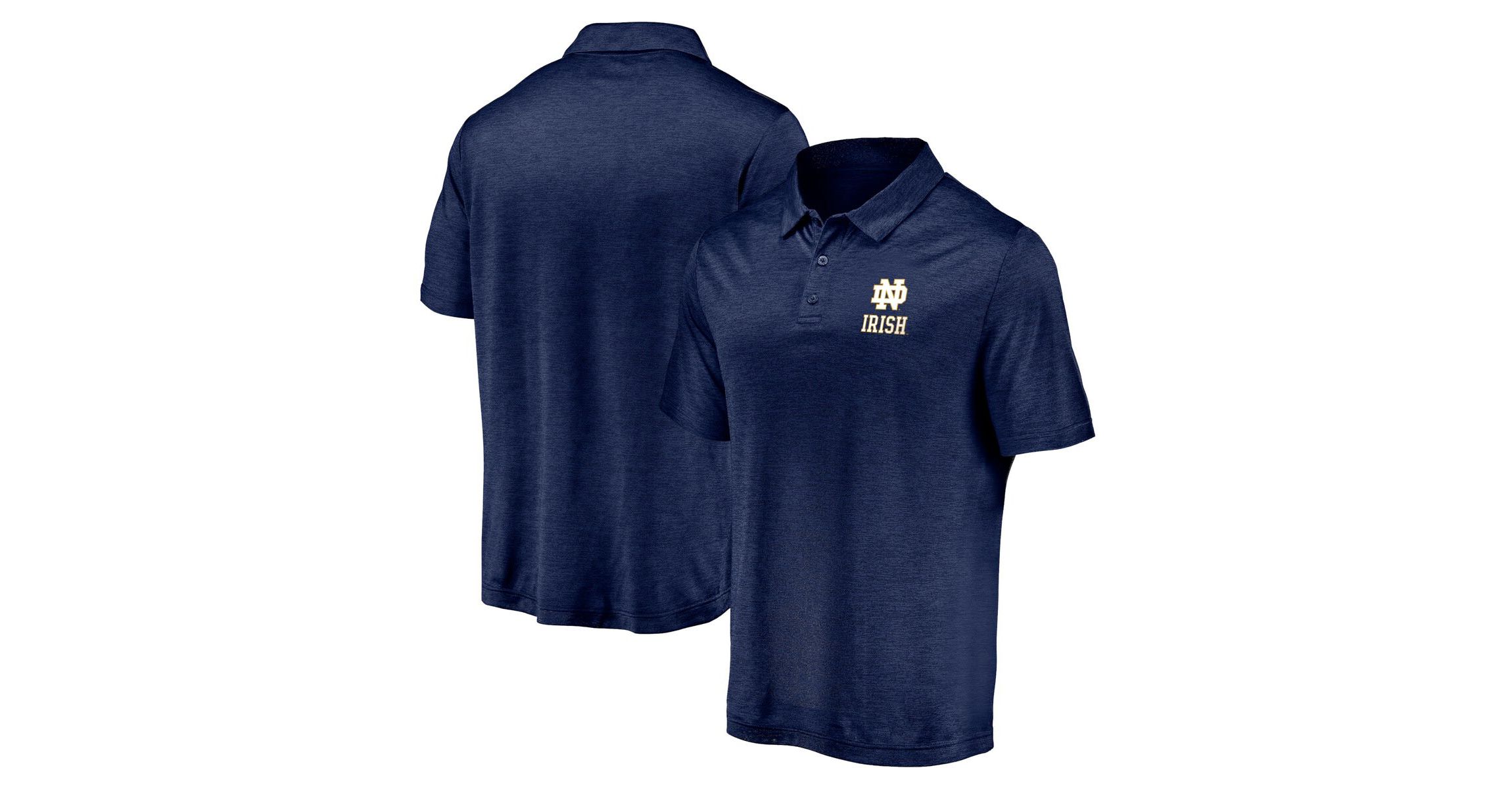 NCAA Fanatics Notre Dame Fighting Irish Primary Logo Striated Polo