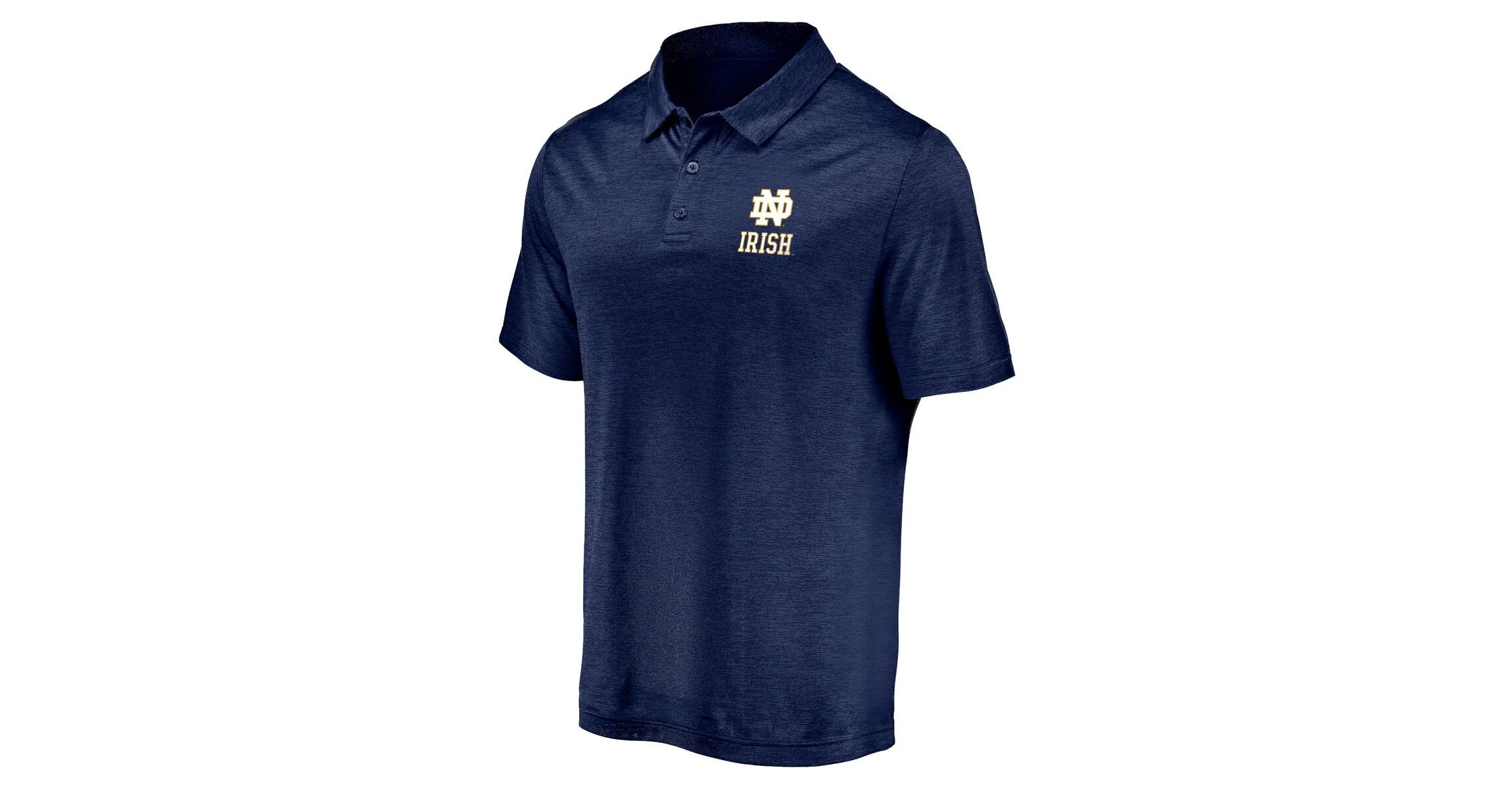 NCAA Fanatics Notre Dame Fighting Irish Primary Logo Striated Polo