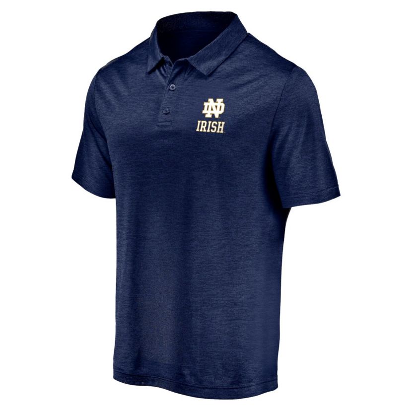 NCAA Fanatics Notre Dame Fighting Irish Primary Logo Striated Polo