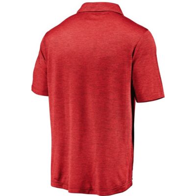 NCAA Fanatics Wisconsin Badgers Primary Logo Striated Polo