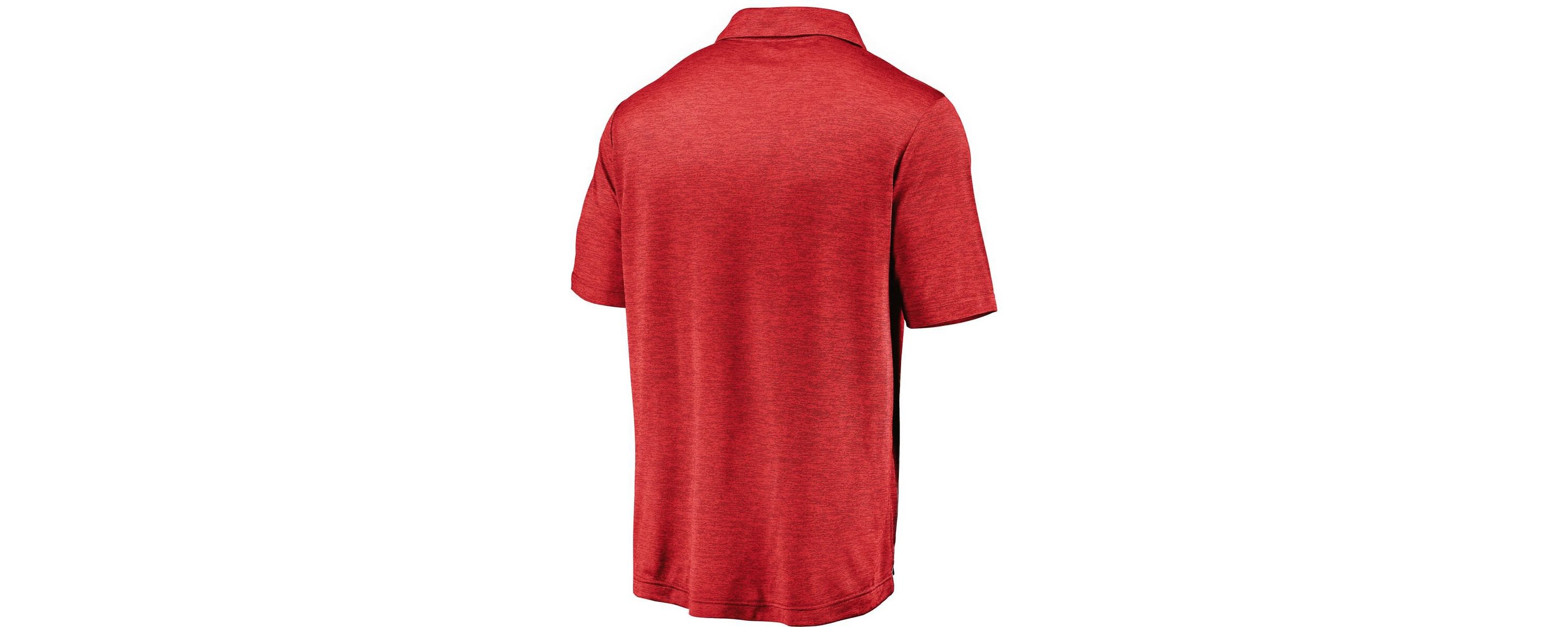 NCAA Fanatics Wisconsin Badgers Primary Logo Striated Polo