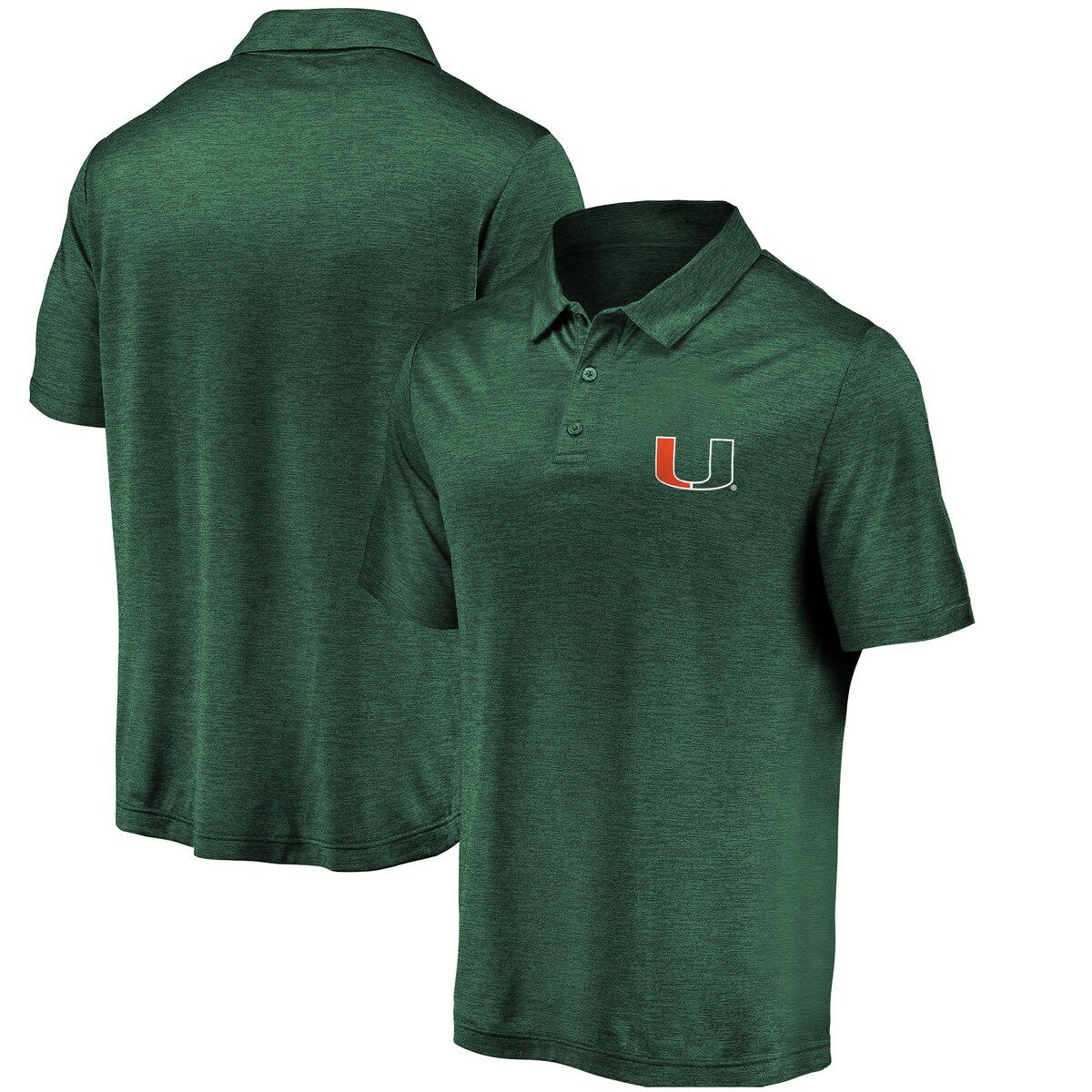 Miami (FL) Hurricanes NCAA Fanatics Miami Hurricanes Primary Logo Striated Polo