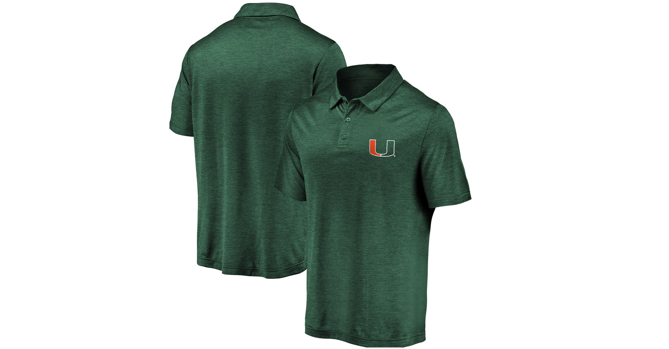 Miami (FL) Hurricanes NCAA Fanatics Miami Hurricanes Primary Logo Striated Polo