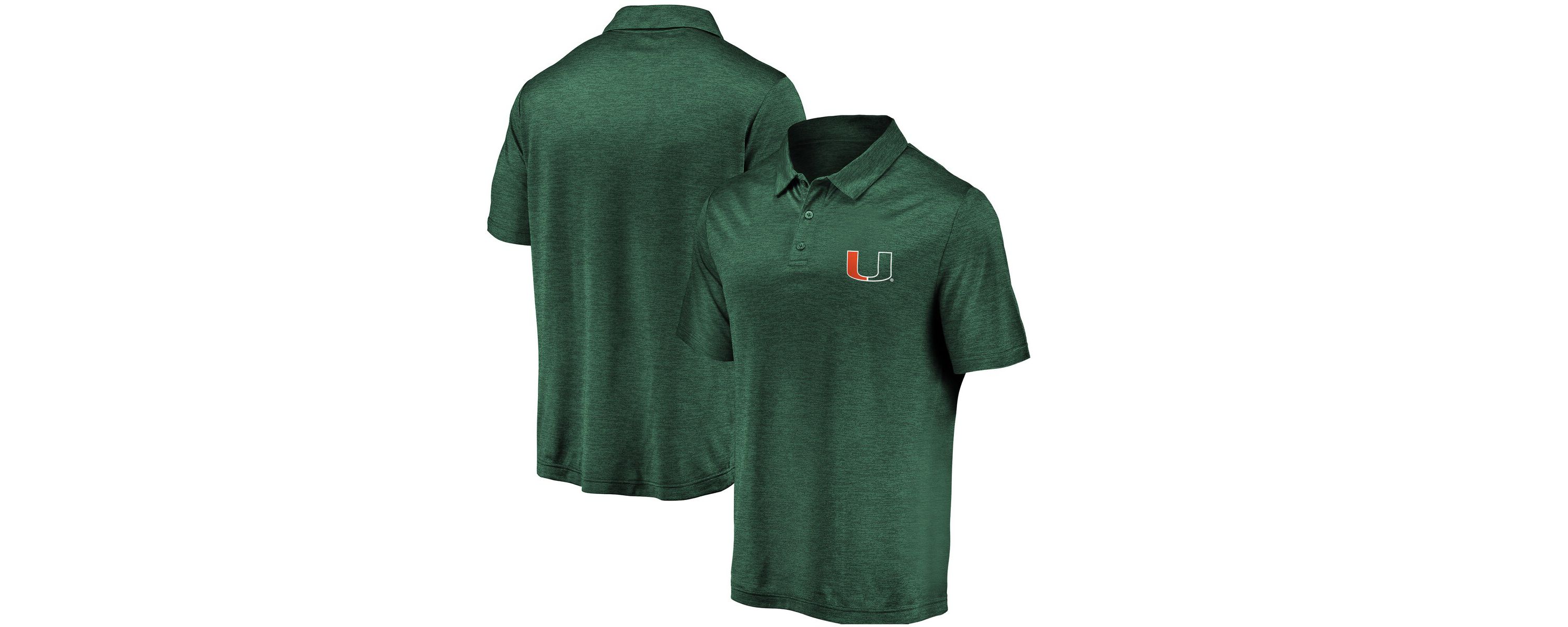 Miami (FL) Hurricanes NCAA Fanatics Miami Hurricanes Primary Logo Striated Polo