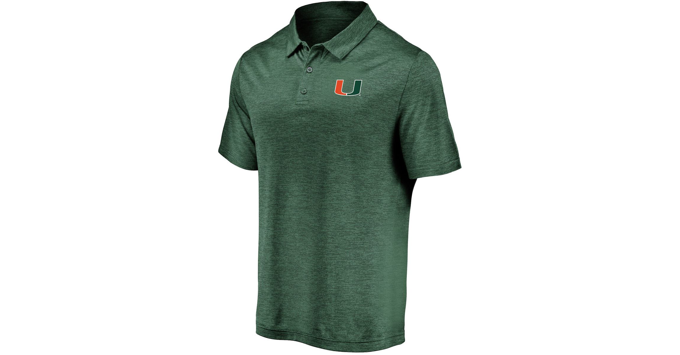Miami (FL) Hurricanes NCAA Fanatics Miami Hurricanes Primary Logo Striated Polo