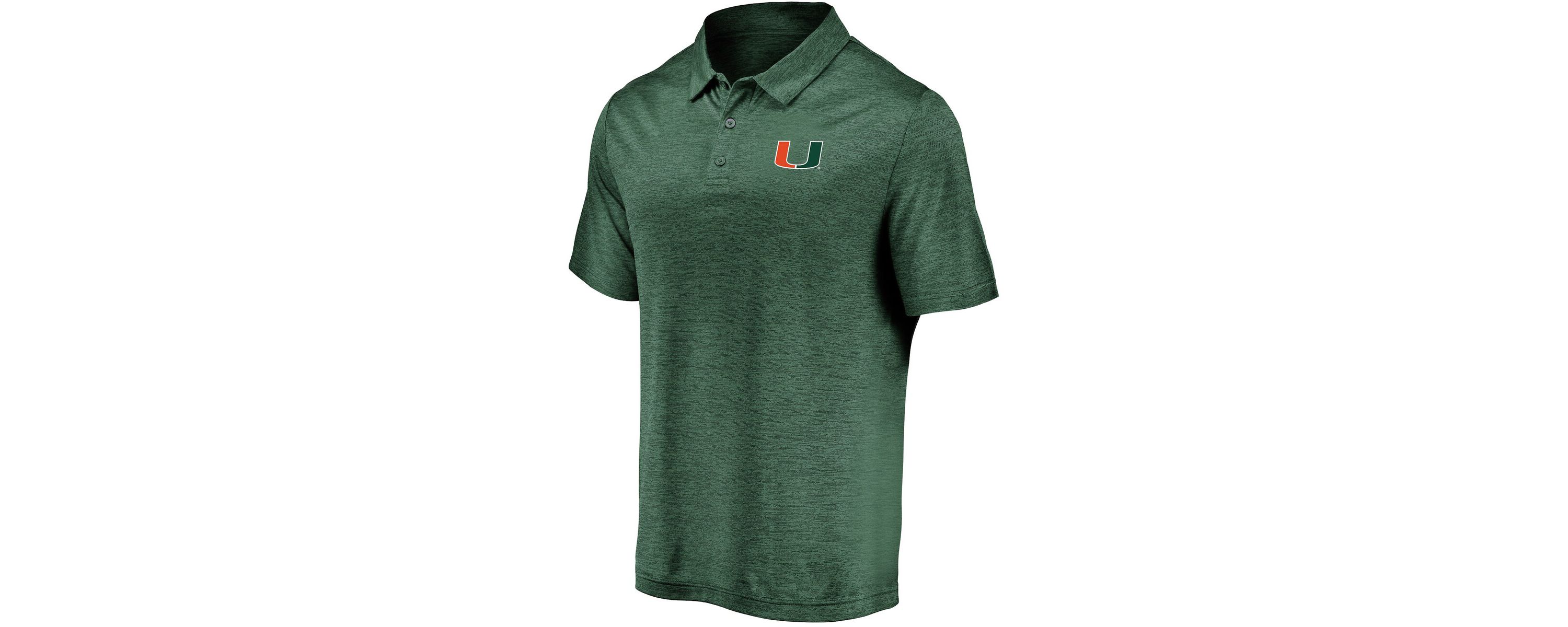 Miami (FL) Hurricanes NCAA Fanatics Miami Hurricanes Primary Logo Striated Polo