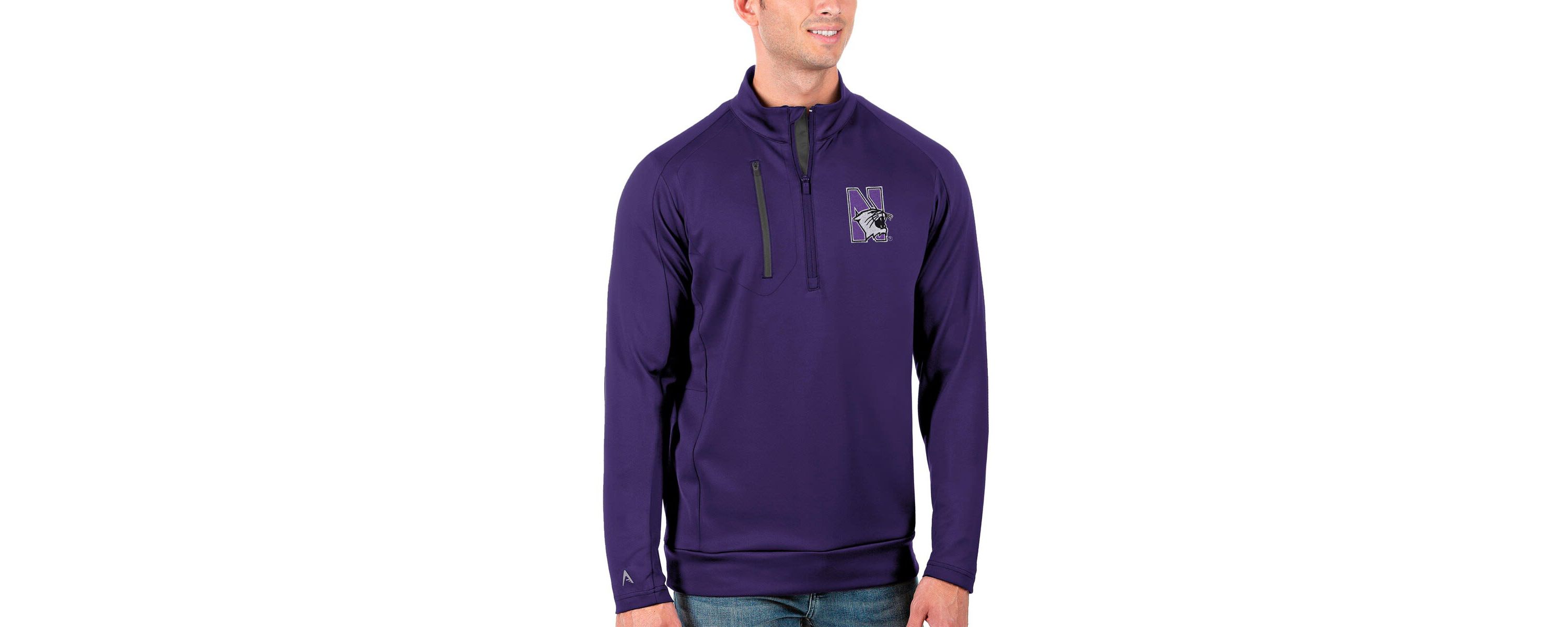 NCAA Northwestern Wildcats Generation Half-Zip Pullover Jacket