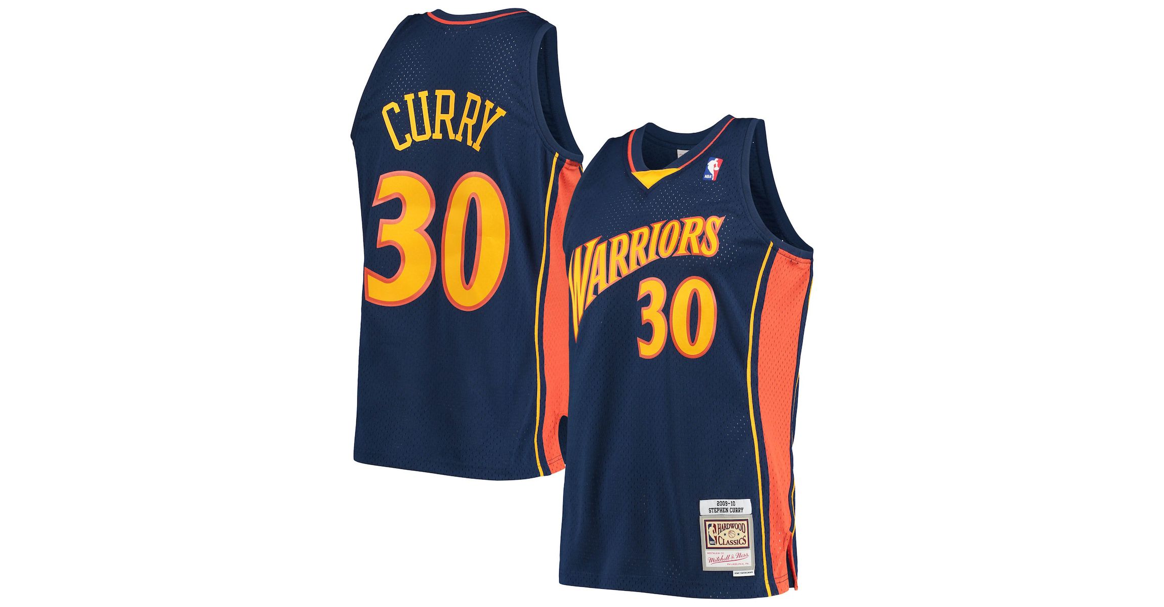 NBA Stephen Curry Golden State Warriors Hardwood Classics Swingman Jersey