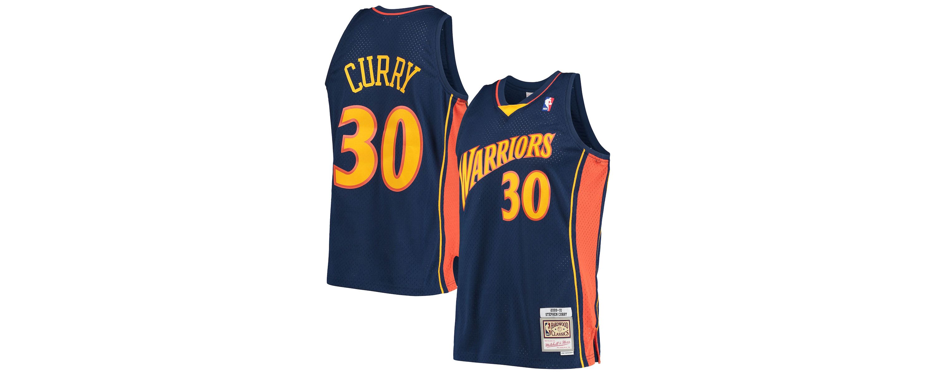 NBA Stephen Curry Golden State Warriors Hardwood Classics Swingman Jersey