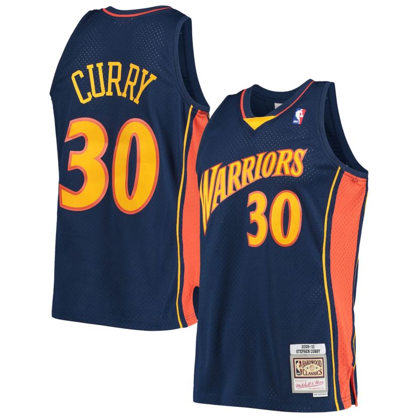 NBA Stephen Curry Golden State Warriors Hardwood Classics Swingman Jersey