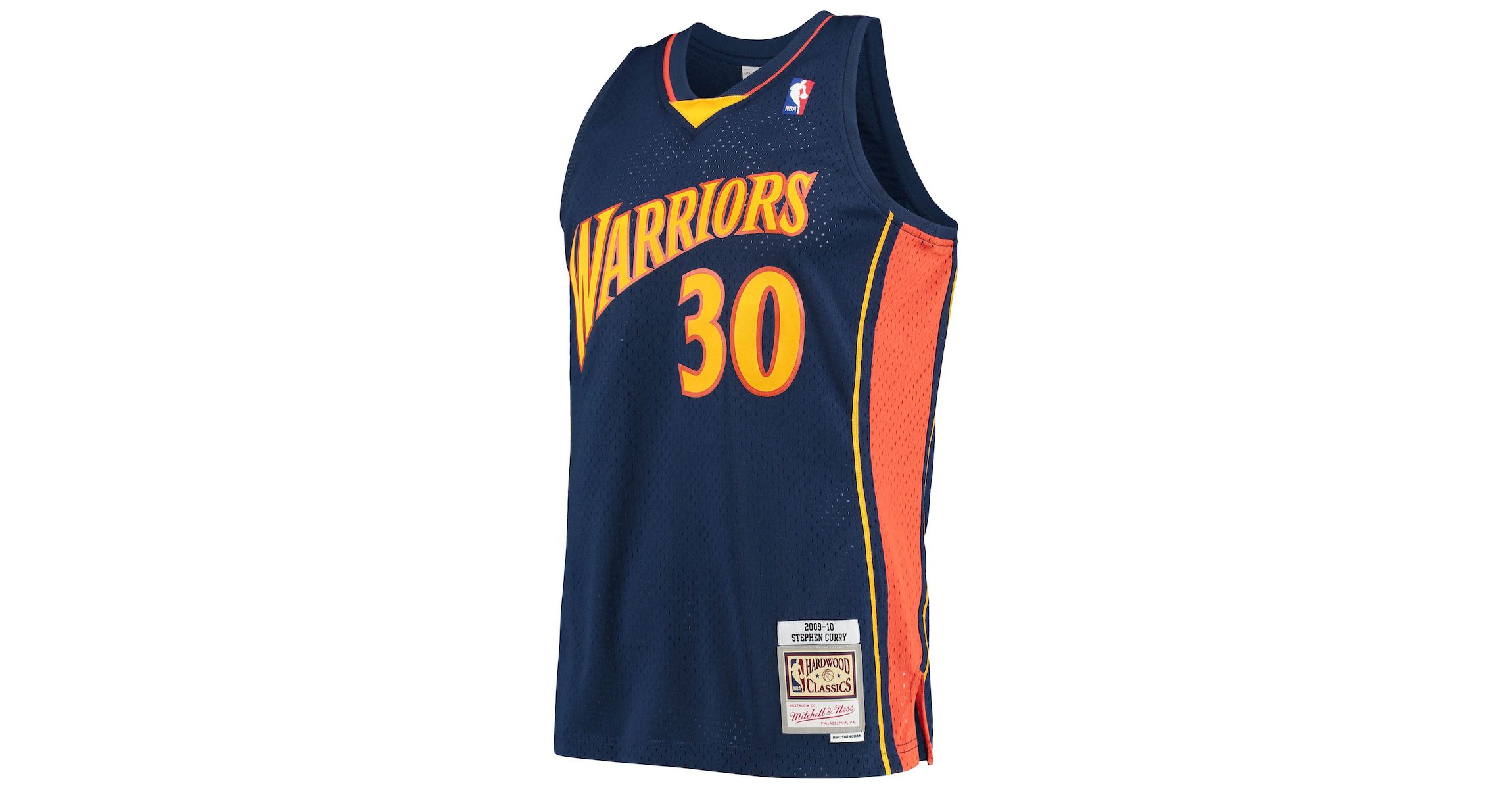 NBA Stephen Curry Golden State Warriors Hardwood Classics Swingman Jersey