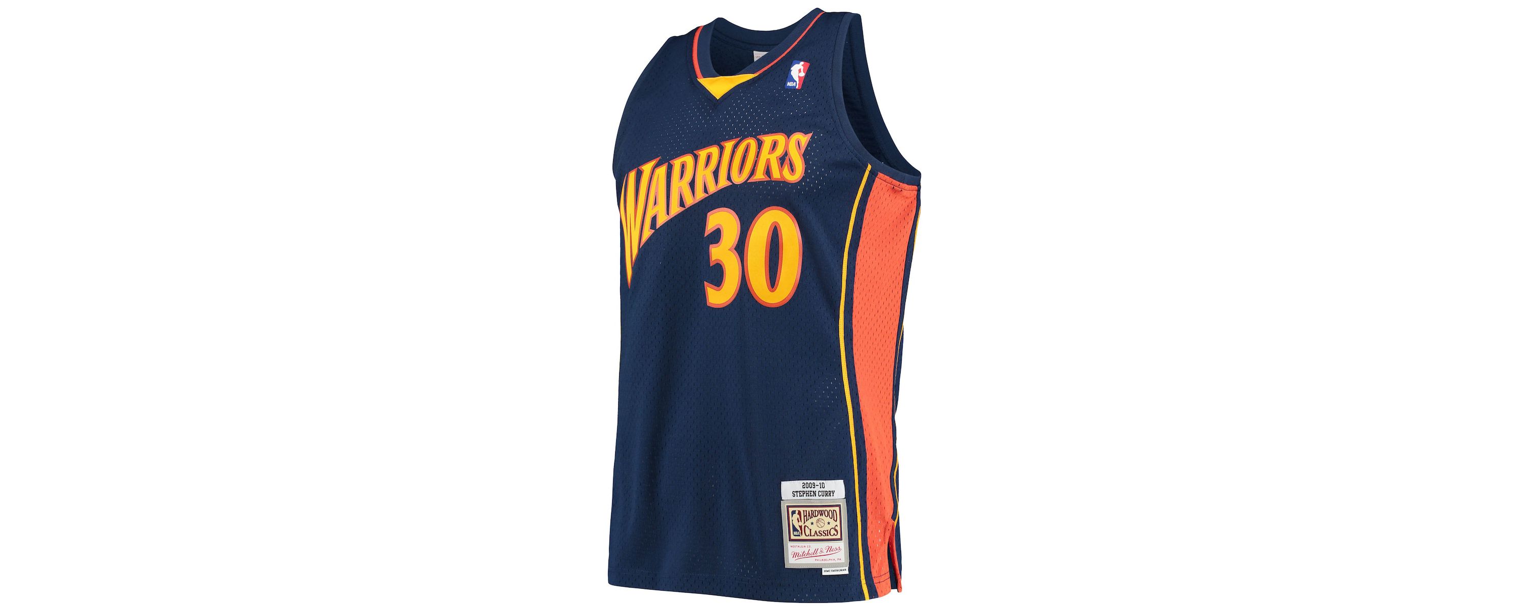 NBA Stephen Curry Golden State Warriors Hardwood Classics Swingman Jersey