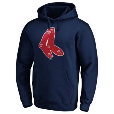 Boston Red Sox MLB Cooperstown Collection Huntington Logo Fitted Pullover Hoodie