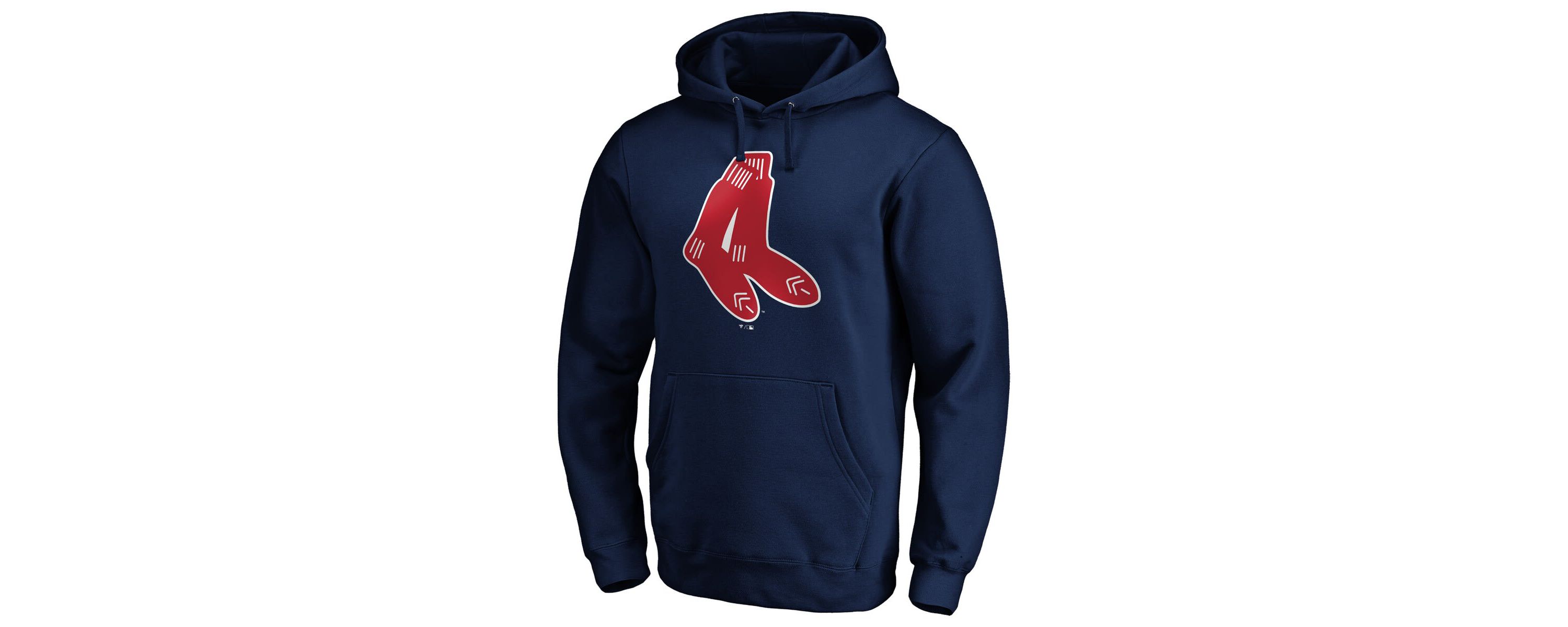 Boston Red Sox MLB Boston Sox Cooperstown Collection Huntington Logo Fitted Pullover Hoodie