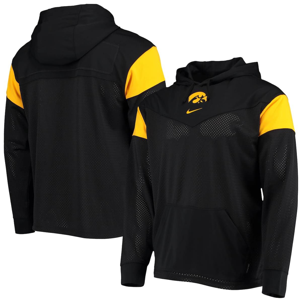 NCAA Nike Iowa Hawkeyes Sideline Jersey Pullover Hoodie