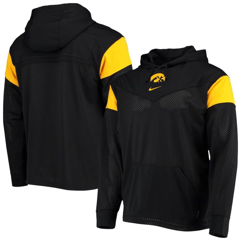 NCAA Nike Iowa Hawkeyes Sideline Jersey Pullover Hoodie