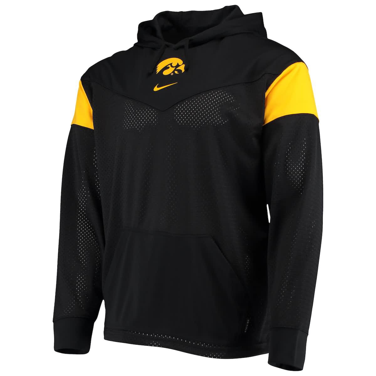 NCAA Nike Iowa Hawkeyes Sideline Jersey Pullover Hoodie