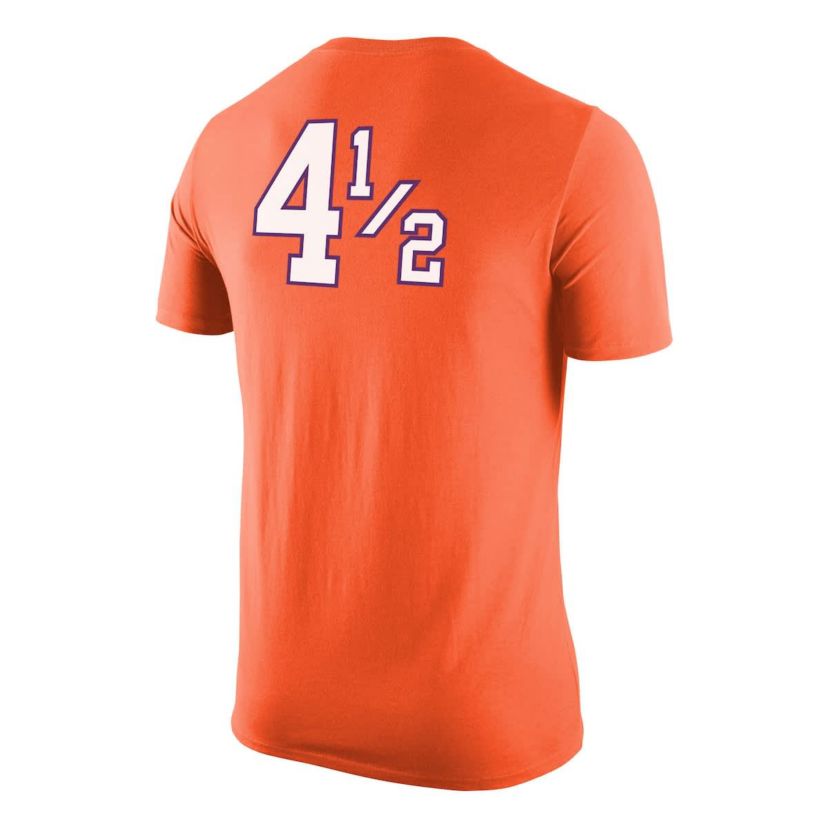 NCAA Nike Clemson Tigers Disney+ #4½ Player T-Shirt