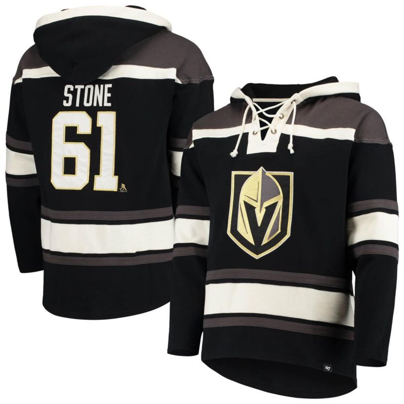 NHL Mark Vegas Golden Knights Player Name & Number Lacer Pullover Hoodie