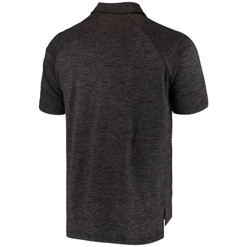 NCAA ed NC State Wolfpack Logo Down Swing Raglan Polo