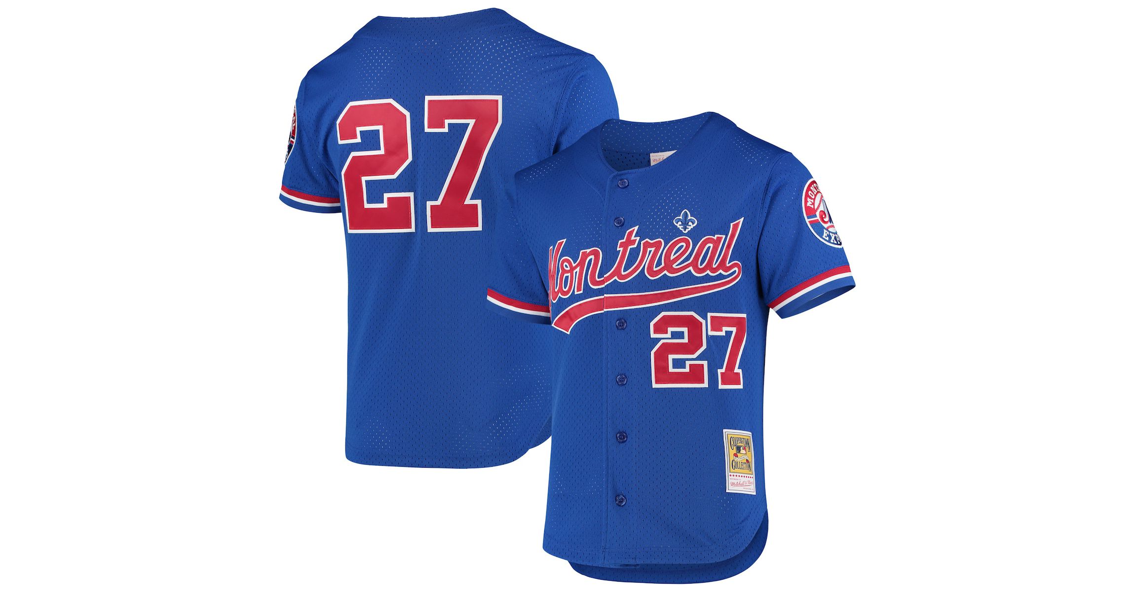 Cooperstown Teams Vladimir Guerrero Montreal Expos Cooperstown Collection Mesh Batting Practice Button-Up Jersey