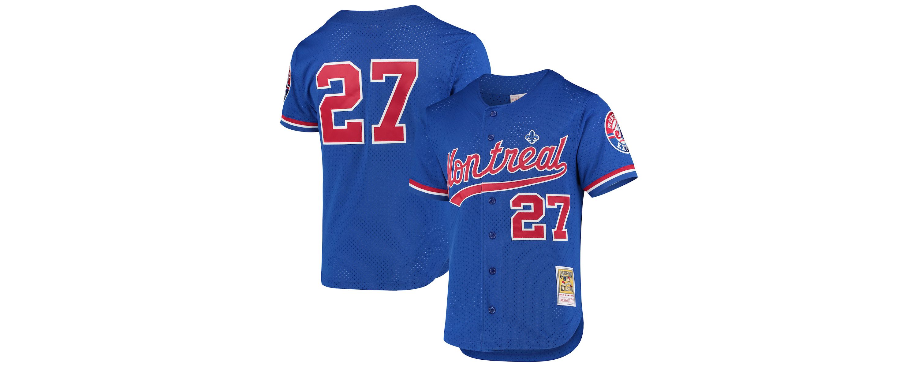 Cooperstown Teams Vladimir Guerrero Montreal Expos Cooperstown Collection Mesh Batting Practice Button-Up Jersey