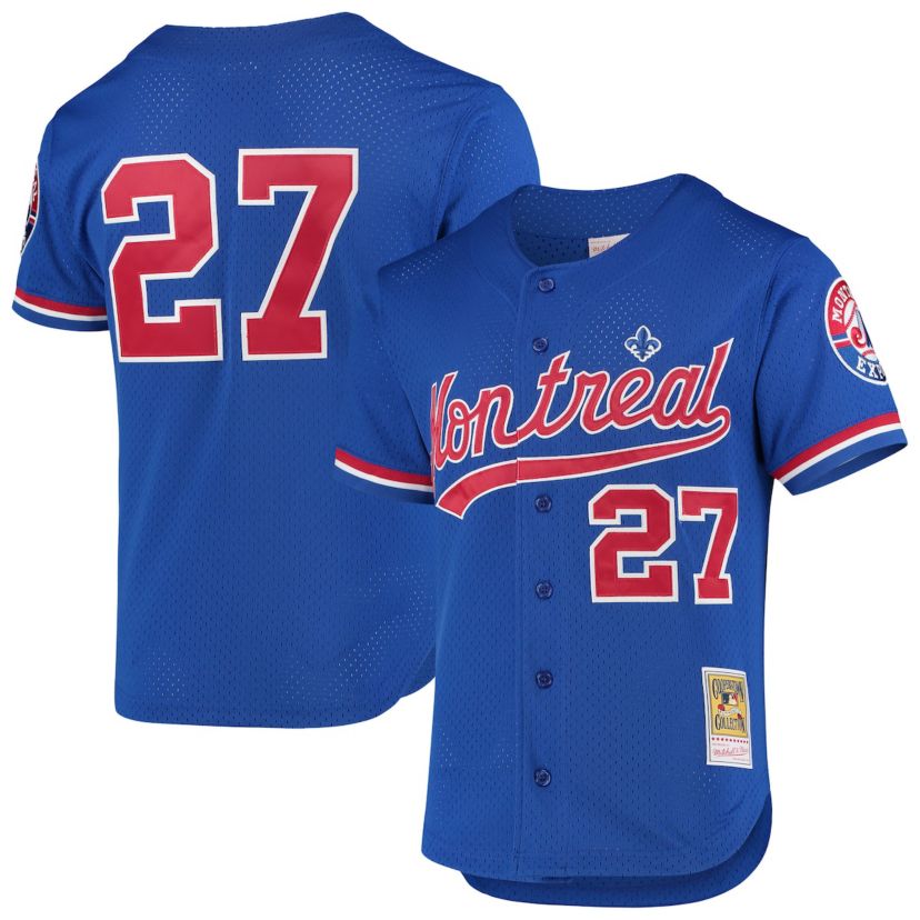 Cooperstown Teams Vladimir Guerrero Montreal Expos Cooperstown Collection Mesh Batting Practice Button-Up Jersey