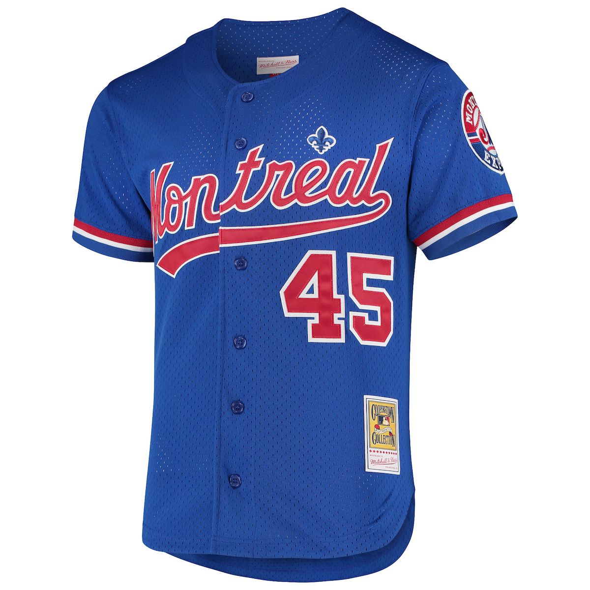 Cooperstown Teams Pedro Martinez Montreal Expos Cooperstown Collection Mesh Batting Practice Button-Up Jersey