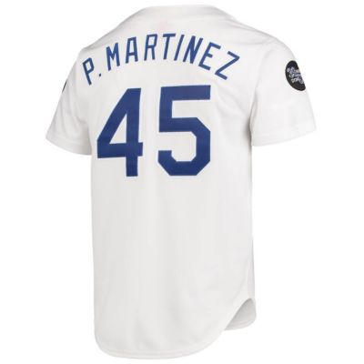 MLB Pedro Martinez Los Angeles Dodgers 1993 Cooperstown Collection Home Authentic Jersey